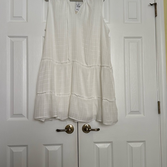 All In Love Dresses & Skirts - All In Love White Sleeveless Dress, Size 3X, NWT